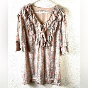 Coach 1941 Glam Rock The Prairie Floral Dress with Ruffles